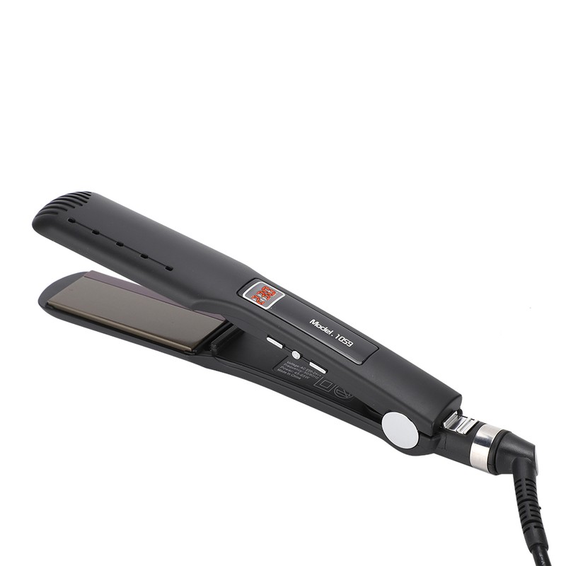 Electric Hair Straighter Silicone Strip Straightening Curling Hair Styling Flat