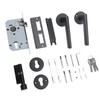 House Door Handle Lock Aluminum Black Antioxidant Coating Shock Resistance