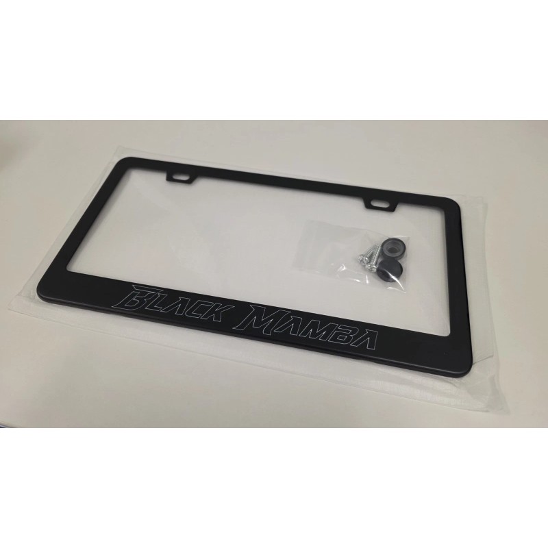 License Plate Frame Black Mamba License Plate Frame Premium Black