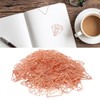 100pcs Rose Gold Paper Clips Cute Diamond Shaped Multifunctional Metal