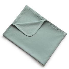 MON CHOU Premium Baby Swaddle Blanket - Luxuriously Soft Pima Cotton Jersey - Lightweight, Breathable Organic Cotton Baby Blanket and Newborn Swaddle - 38” x 38” (Meadow)