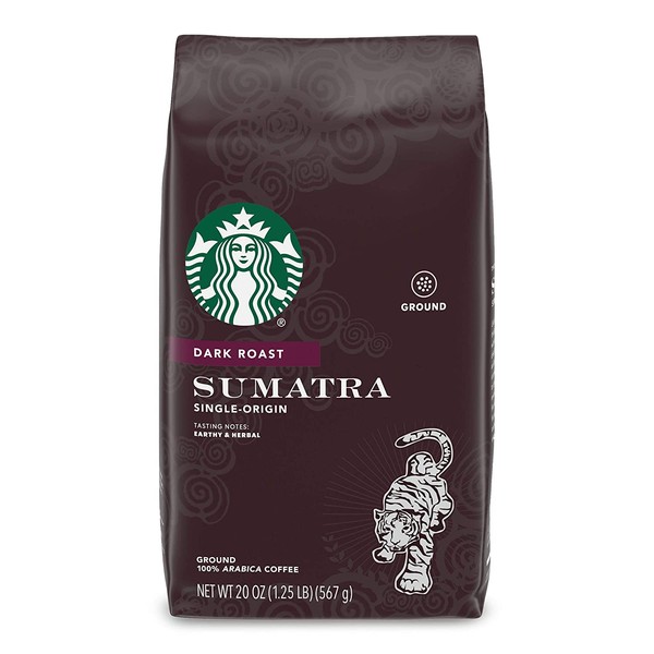 Starbucks Dark Roast Ground Coffee — Sumatra — 100% Arabica — 1 bag (20 oz.)