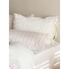 Pure Cotton Pillow Cases With Bow Sham White Pinch Pleated