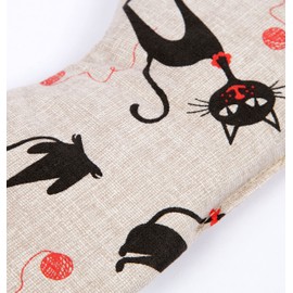 Eye Pillow Cooling Mask & Eye Cooling Pad The Natural Alternative to Gel Eye Mask with Linseed - Cat Mimi