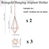 libproqia 5Pcs Metal Air Plants Hanging Holders and Stands Set
