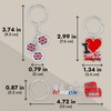 London Keychains - 6-Pack Souvenir Key Rings, 6 Assorted Designs