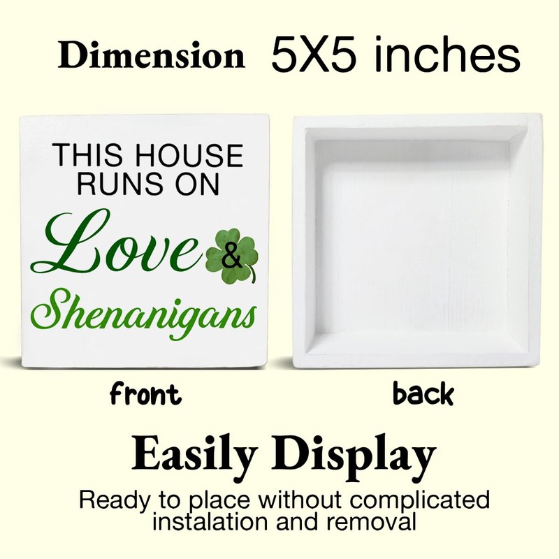 St. Patrick's Day Decorations, This House Runs on Love and