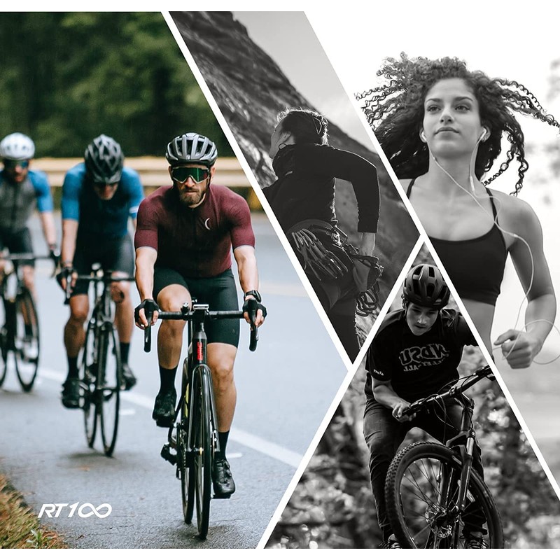 RT100 Frameless wrap around small to medium gold Cycling Sunglasses