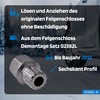 SW-Stahl 02382L-8 Rim Lock Adapter 58 I Suitable for VW