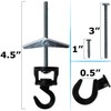 Swivel Hook Hangers, Multi-Functional for Hanging, Screws and Anchors Included,