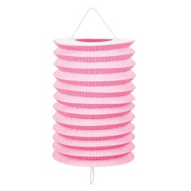 Boland - Paper Lantern Plain 12 Pieces 6 Assorted Colours Pull Lantern Red Yellow Pink Green Orange Blue Lantern Birthday Lantern Train Garden Party Hanging Decoration
