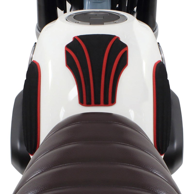 Special Parts Takekawa Tank Pad Set (Black/Red) for Monkey 125