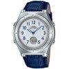 Casio Watch Wave Sceptor LWA-M145L Series Leather Band, blue, Genuine