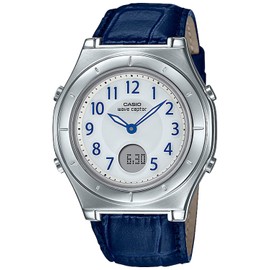 Casio Watch Wave Sceptor LWA-M145L Series Leather Band, blue, Genuine Leather (Cowhide Leather) Band