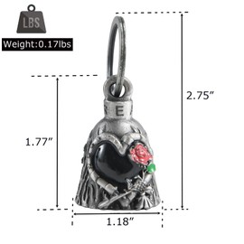 Motorcycle bells for bikers,colorfu rider bells with hanger biker bells key chain for luck