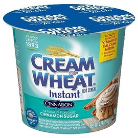 Cream of Wheat Instant Hot Cereal To-Go Cups, Cinnabon, 2.29 Ounce (Pack of 6)