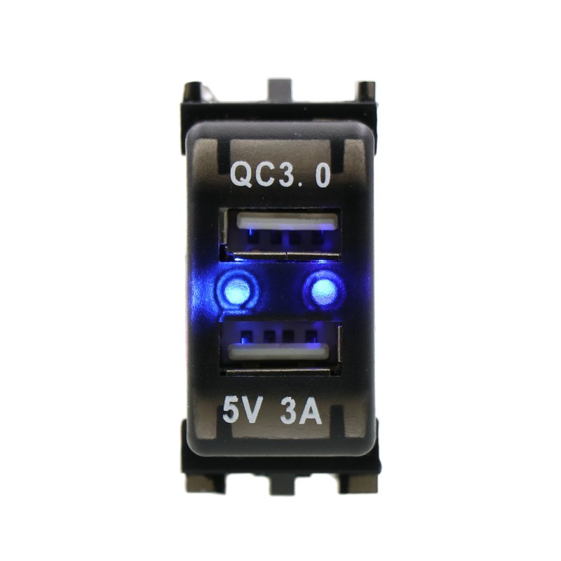 Quick Charge 3.0 + 5V 3A 2 USB Port Power