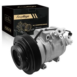 Aspligo Air Conditioner AC Compressor Fits for Honda Odyssey Ridgeline Pilot 3.5L 2007-2015, for Acura ZDX MDX 3.7L 2007-2013, with A/C Clutch, CO10840C AC Compressor, Replaces 38810RN0A01