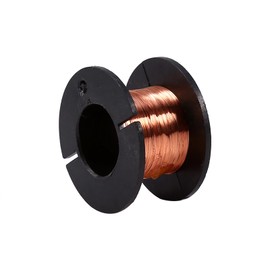 OVAQUIXI Copper Magnet Wire, Enamelled Round Wire, 0.1mm x 12m, 0.004 Inch x 39.4 Feet, 5 Pack, for Repair