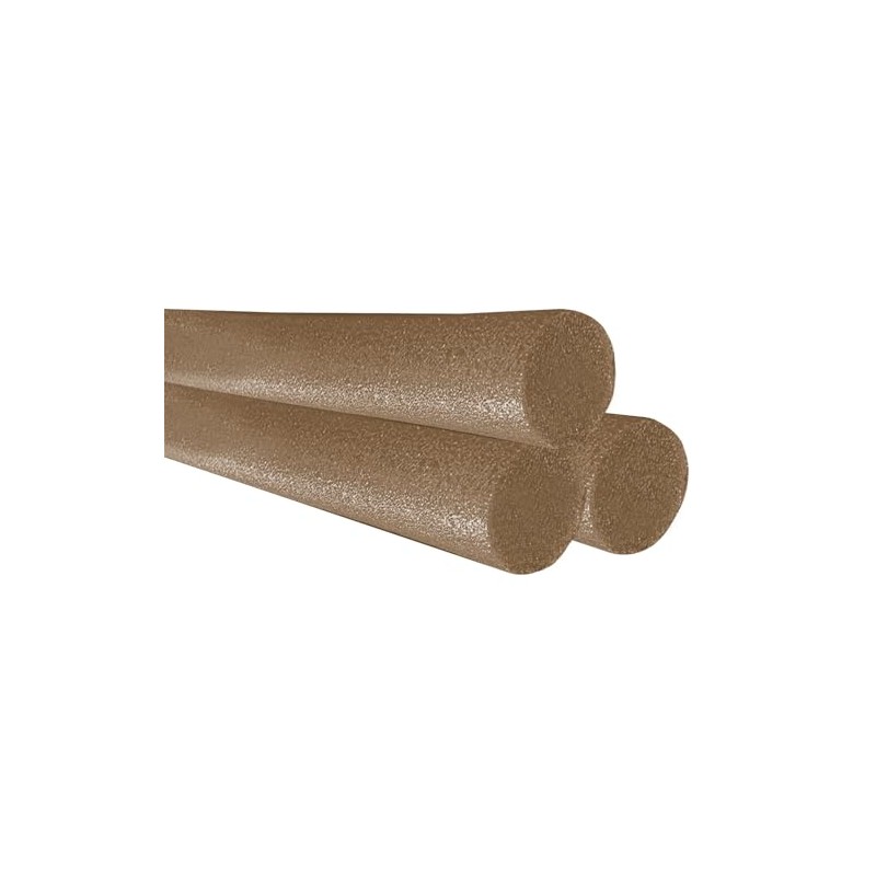 Chochkees Brown Pool Noodles 52" x 2.5" Inch Swimming Solid