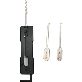Alriedy Lock Picking Set – Faltbares Dietrich Set mit Rake Pick & Hook | Kompaktes Schlossöffnungswerkzeug für Anfänger & Profis | Gravpick Design zum Üben & als Fidget Toy (3 Set)