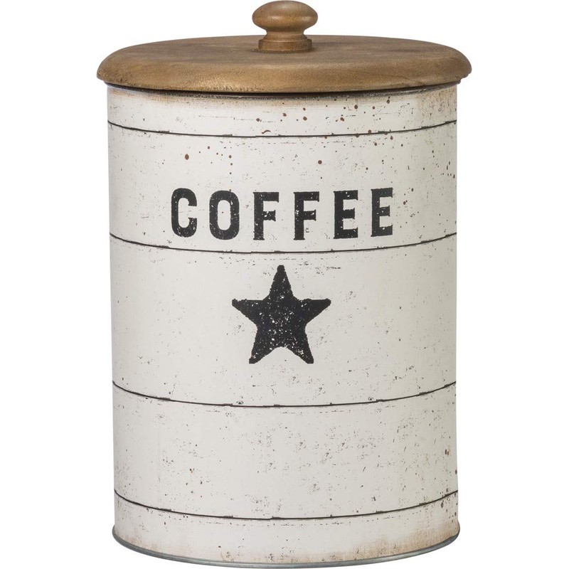 Primitives by Kathy 39060 Farmhouse Tin Canisters, Sugar/Coffee/Flour