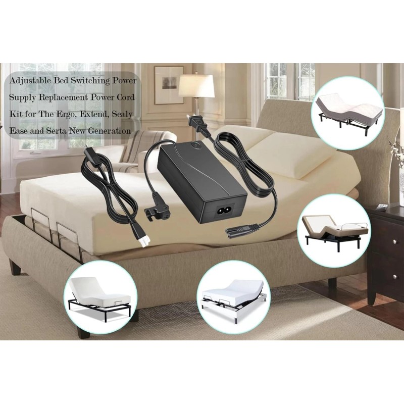 Fruhdi Adjustable Bed Base Input Power Supply 3-Piece Power Adapter