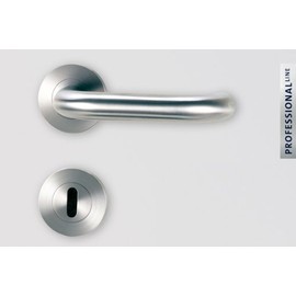 Frascio Door Handle / Door Fitting – Alessia Professional – Stainless Steel – BB Rosette Set