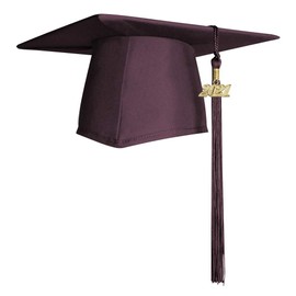Endea Graduation Matte Cap & Tassel (Maroon, 2021)