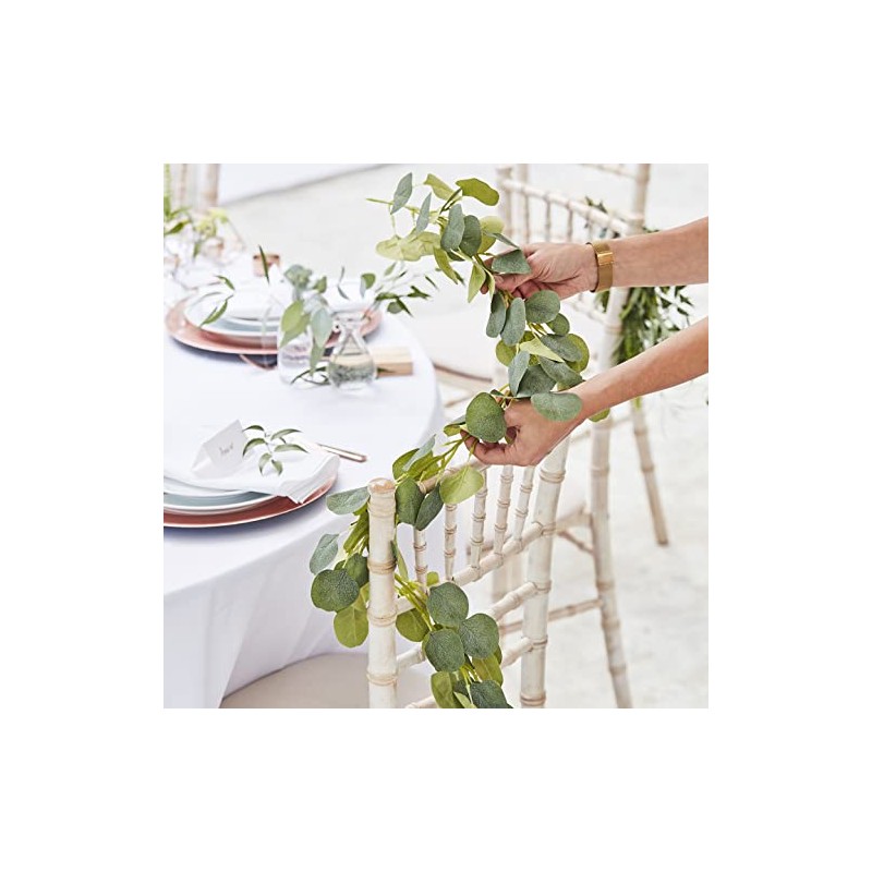 Ginger Ray Botanical Wedding Artificial Eucalyptus Garland, Plastic