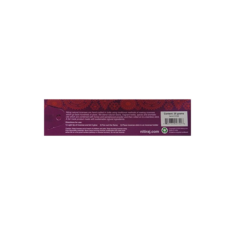Nitiraj Purple Champa Natural Prayer Incense 25gm Single Packet