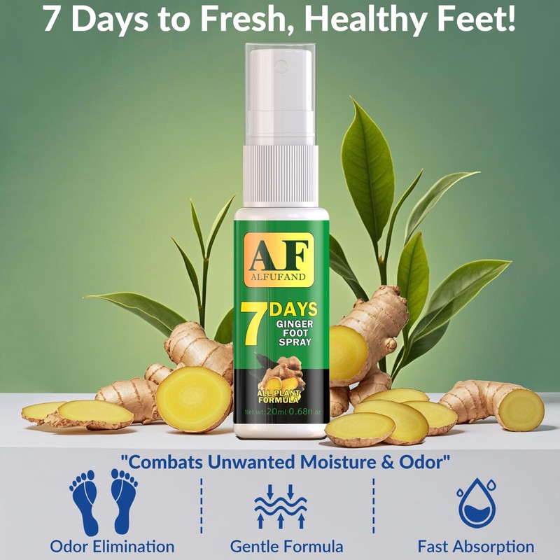 7 Day Foot Spray for Smelly Feet & Foot Odor–