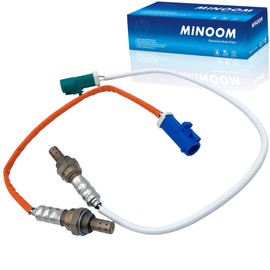 MINOOM 2PCS 234-4493 234-4555 Upstream Downstream Oxygen O2 Sensor Replacement for 2011 2012 2013 2014 2015 2016 2017 2018 2019 Ford Fiesta 1.6L Part No.#2344493丨2344555