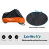 Loriketty Waterproof Protective Motorcycle Cover, Motorcycle Protective Surface, Anti Dust,