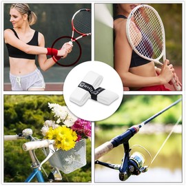 NIhtian 8 Pcs Badminton Tennis Racquet Grip Tape Anti Slip Self Super Absorbent Dry Feel PU Grip for Tennis, Pickleball,Padel Rackets