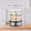 Elite Gourmet Electric Food Vegetable Steamer w/ BPA-Free 3 Tier