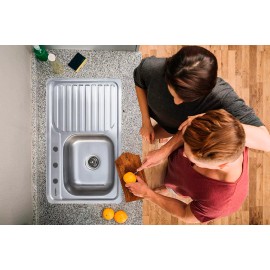 CNX Kit Completo De Tarja Con Mezcladora Flexible Para Cocina