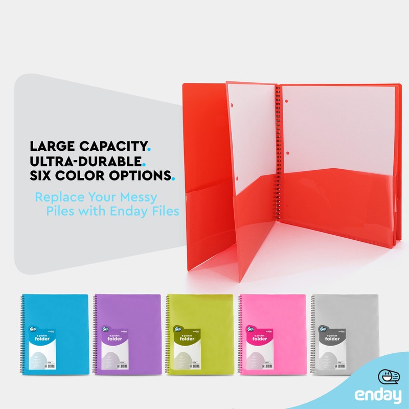 Poly 8 Pocket Organizer File Folder Letter Legal Document Organizer