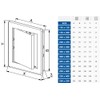 250x330mm ABS White Plastic Durable Inspection Panel Hatch Wall Access
