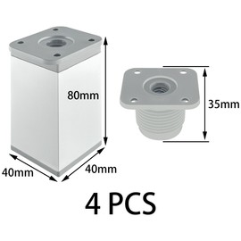 LHUIDDH 4 PCS Adjustable Furniture Legs Cabinet Legs