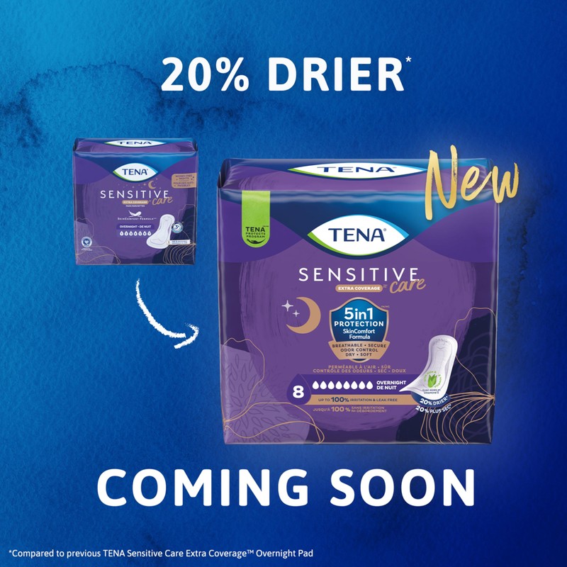 TENA Sensitive Care Incontinence Pads, Bladder Control & Postpartum for