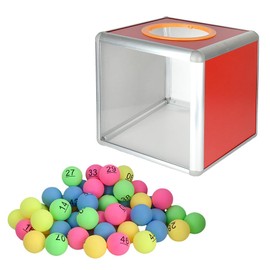 TMR.Breath G Lottery Box Set 1-50 with Number Balls, Colorful Visible Contents Assembly Event