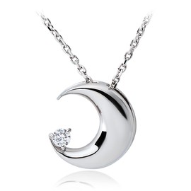 Jewel of Memory Silver SV925 Cremation Pendant with 2 Stainless Steel & Silver Chains, Memorial Urn Necklace