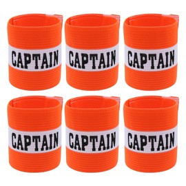 Youth Captain Armband for Team Sports, Elastic Adjustable Anti-Drop Kids Captain Armband for Soccer Training and Leagues 6PCS