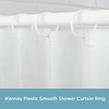 Kenney Manufacturing Company - Anillas para Ducha, Color Blanco, Blanco,