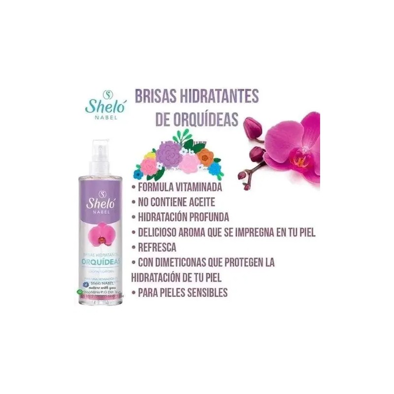 Brisas Hidratantes Orquideas Shelo Nabel® 265ml