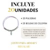 20 Pulseras Virgen Decenario Recuerdo Para Eventos Sociales