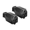 STARELO Extension Cord Ends 125V 15A 2Pole 3Wire Female Straight Blade Plug Replacement Electrical Connector End 2 PCS (Female)