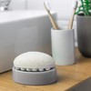 Harbour Housewares Soap Dish - Glazed Ceramic Bathroom Sink Holder