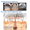 Kopfhaut-Massagebürste, Haaröl-Applikator für Haarwachstumsserum, Kopfhautöl, Wurzelkamm, Anti-Haarausfall-Ölspender mit 3 Vibrationsmodi,